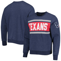 Houston Texans '47 Bypass Tribeca Pullover Sweatshirt - Heather Navy - 47 brand