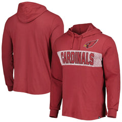 Arizona Cardinals '47 Field Franklin Hooded Long Sleeve T-Shirt - Cardinal - 47 brand