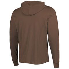 Cleveland Browns '47 Field Franklin Hooded Long Sleeve T-Shirt - Brown - 47 brand