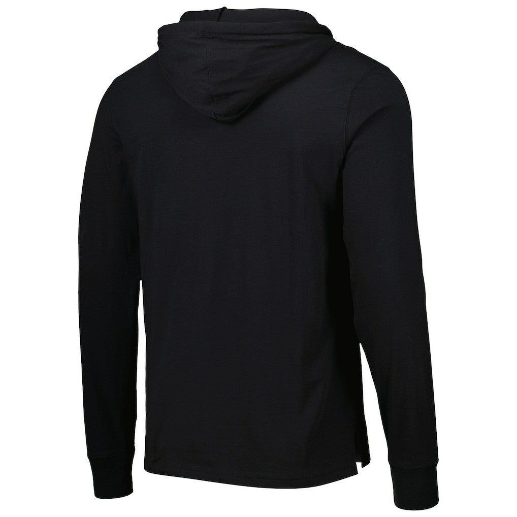 New Orleans Saints '47 Field Franklin Hooded Long Sleeve T-Shirt - Black - 47 brand