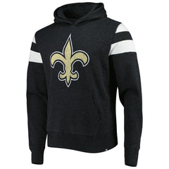 New Orleans Saints '47 Premier Nico Pullover Hoodie - Heathered Black - 47 brand