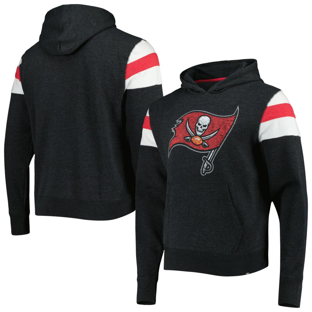 Tampa Bay Buccaneers '47 Premier Nico Pullover Hoodie - Heathered Black - 47 brand