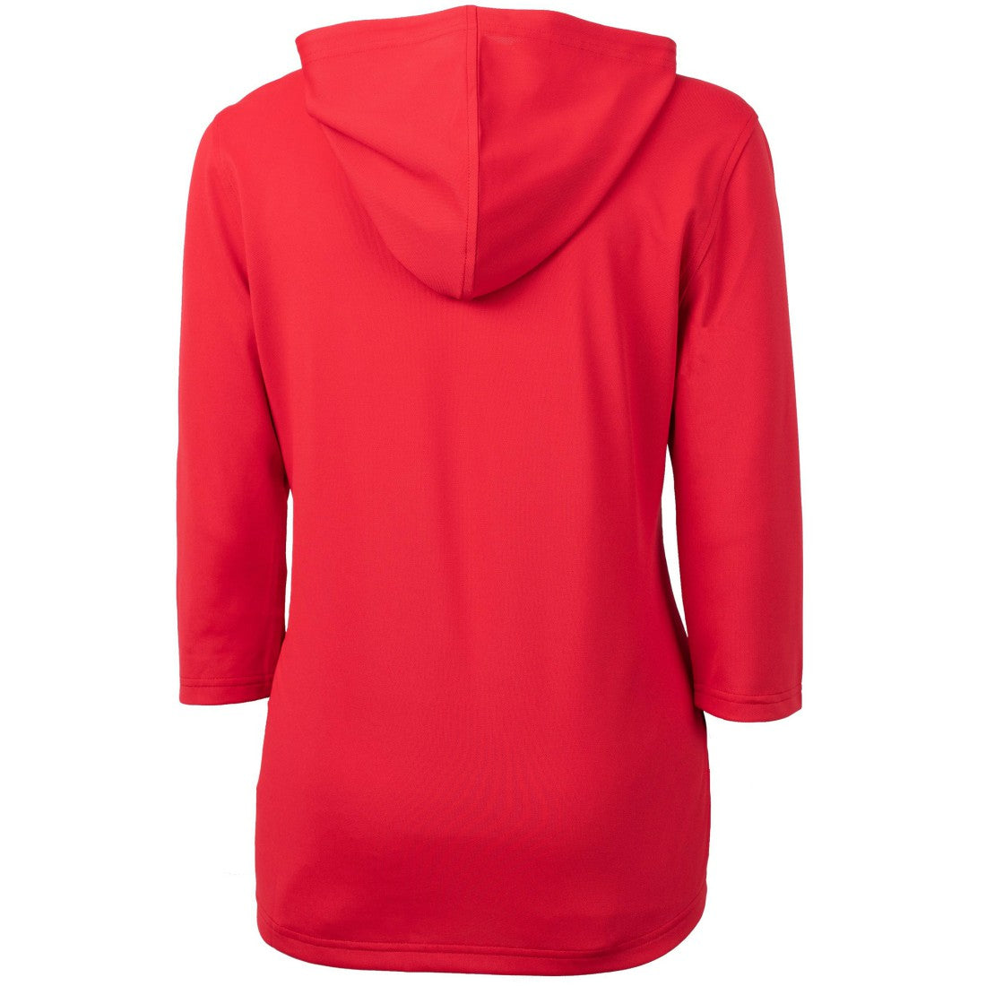 Houston Texans Cutter & Buck Women's Virtue Eco Pique 3/4 Sleeve Half-Zip Pullover Hoodie - Red - NFL