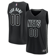 Fanatics Brooklyn Nets Custom Fast Break Jersey Statement Edition Black