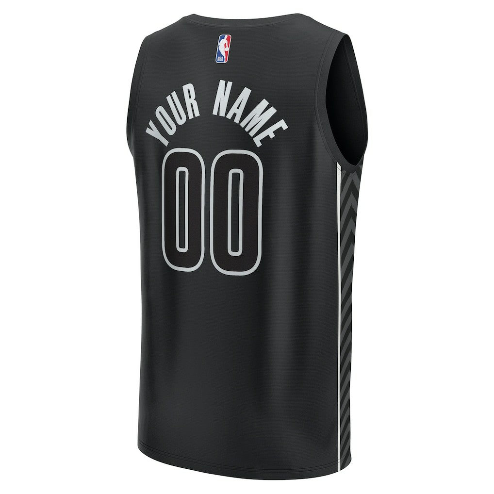 Fanatics Brooklyn Nets Custom Fast Break Jersey Statement Edition Black