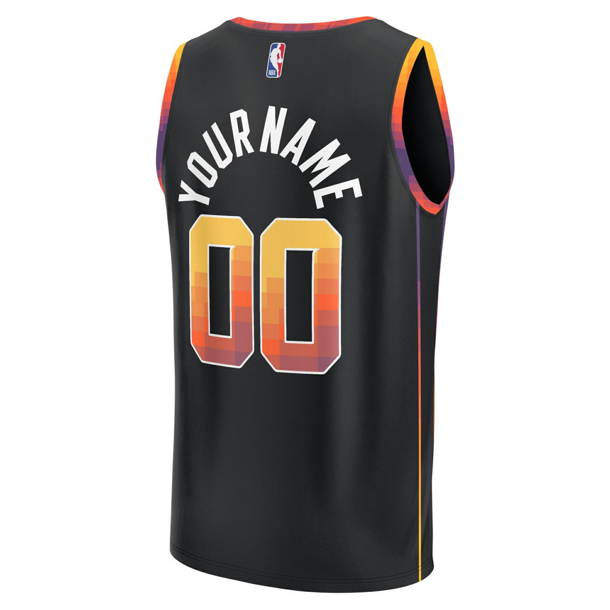 Fanatics Phoenix Suns Fast Break Custom Replica Jersey Black Statement Edition
