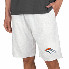 Denver Broncos Concepts Sport Mainstream Terry Shorts - Oatmeal - NFL