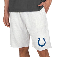 Indianapolis Colts Concepts Sport Mainstream Terry Shorts - Oatmeal - NFL
