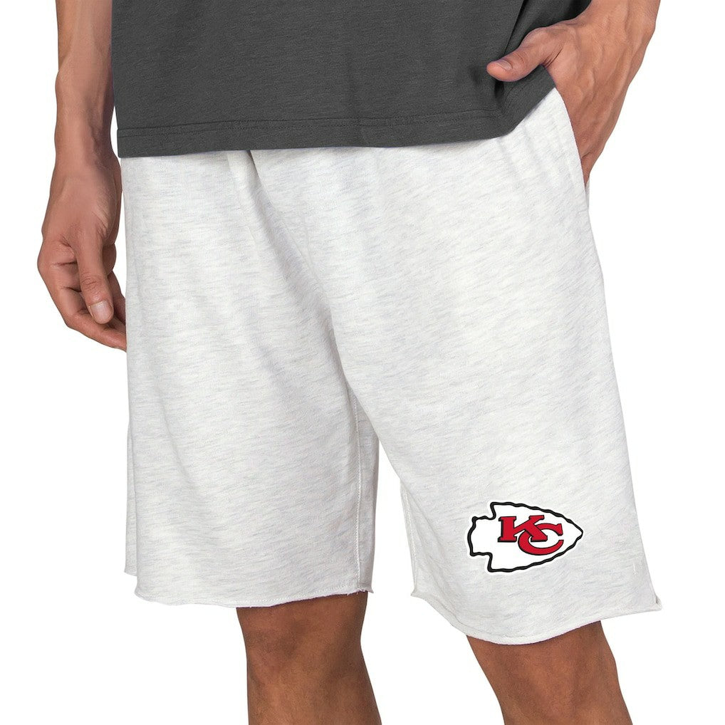 Kansas City Chiefs Concepts Sport Mainstream Terry Shorts - Oatmeal - NFL