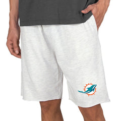 Miami Dolphins Concepts Sport Mainstream Terry Shorts - Oatmeal - NFL