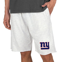 New York Giants Concepts Sport Mainstream Terry Shorts - Oatmeal - NFL