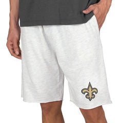 New Orleans Saints Concepts Sport Mainstream Terry Shorts - Oatmeal - NFL
