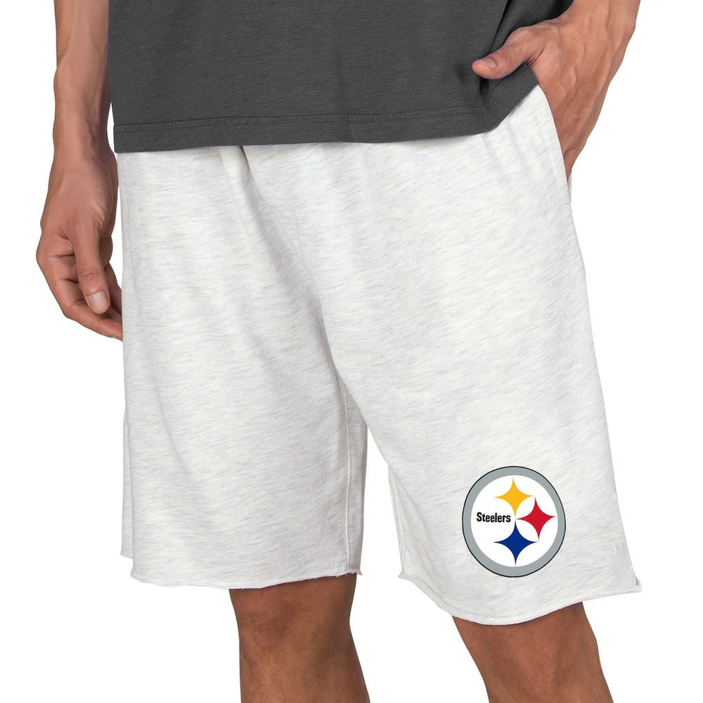Pittsburgh Steelers Concepts Sport Mainstream Terry Shorts - Oatmeal - NFL