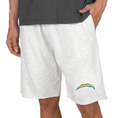Los Angeles Chargers Concepts Sport Mainstream Terry Shorts - Oatmeal - NFL
