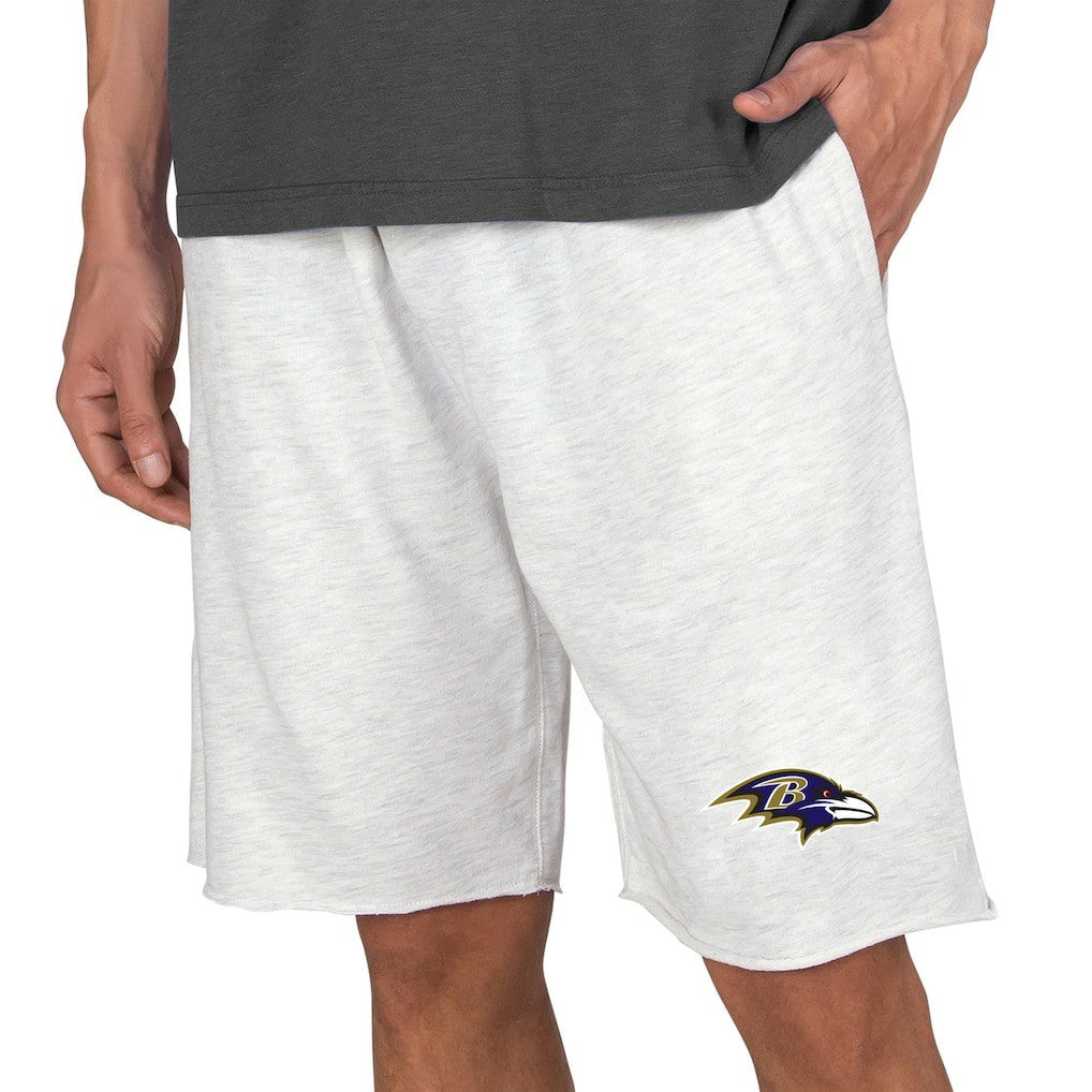 Baltimore Ravens Concepts Sport Mainstream Terry Shorts - Oatmeal - NFL