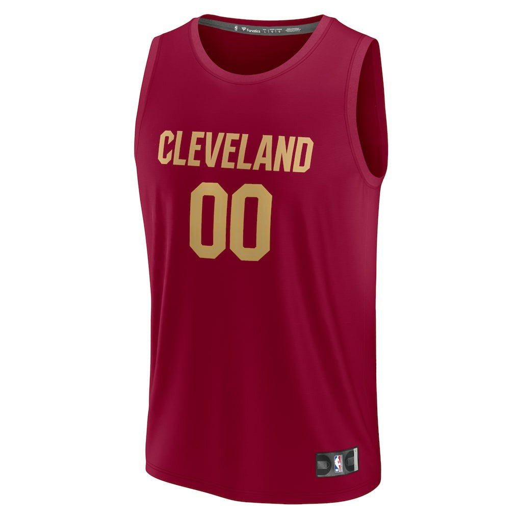 Fanatics Cleveland Cavaliers Fast Break Custom Jersey Wine Icon Edition