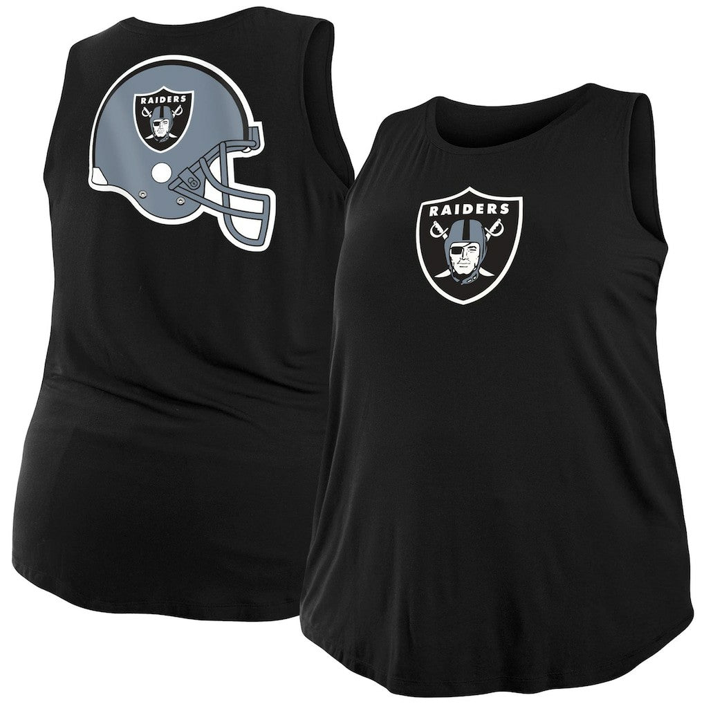 Las Vegas Raiders New Era Women's Plus Size Tank Top - Black - NFL