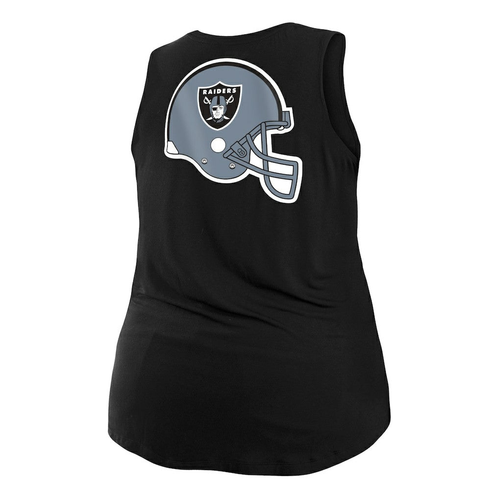 Las Vegas Raiders New Era Women's Plus Size Tank Top - Black - NFL