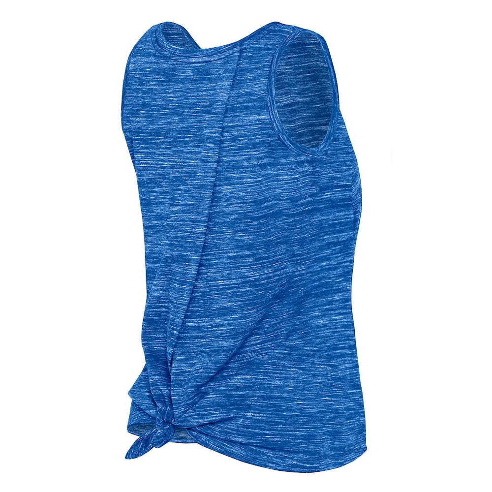 Los Angeles Rams New Era Women's Space Dye Tie-Back Tank Top - Royal - NFL