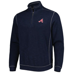 Atlanta Braves Tommy Bahama Tobago Bay Tri-Blend Quarter-Zip Sweatshirt Outlet