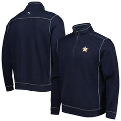 Houston Astros Tommy Bahama Tobago Bay Tri-Blend Quarter-Zip Sweatshirt Near Me