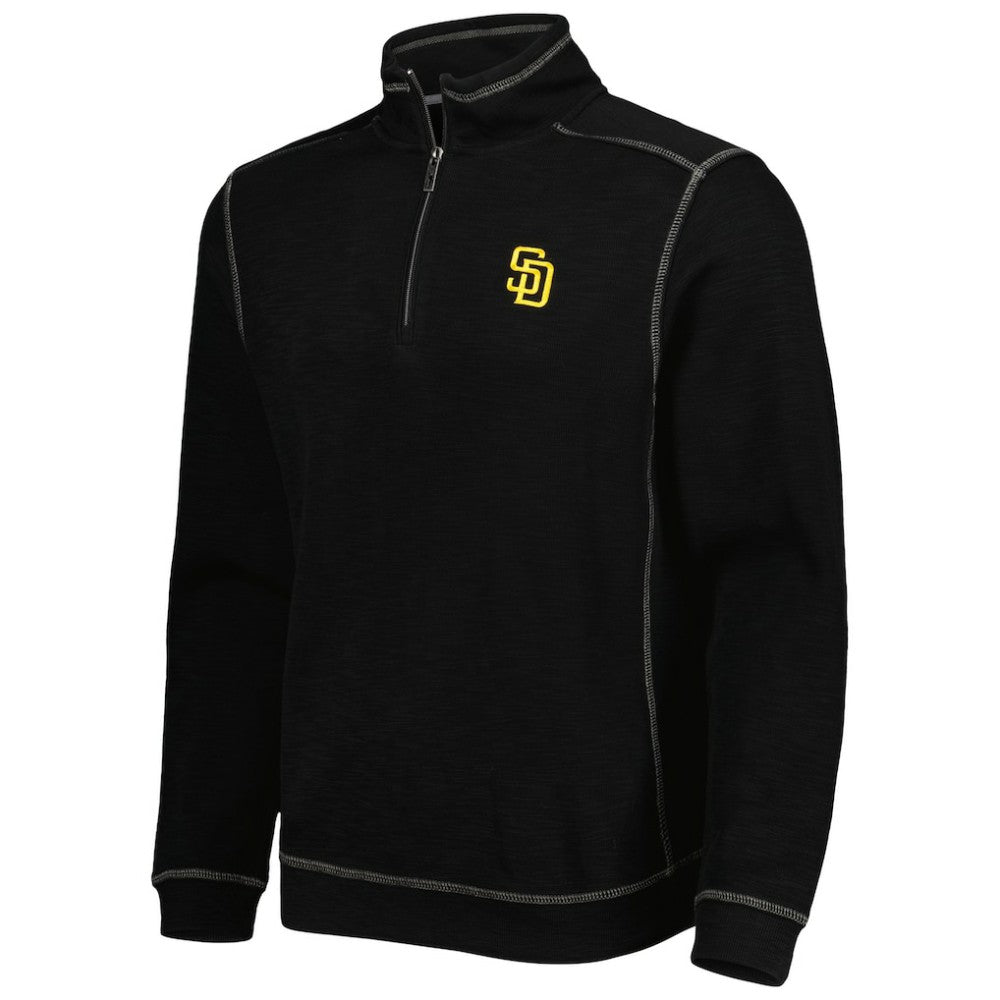 San Diego Padres Tommy Bahama Tobago Bay Tri-Blend Quarter-Zip Sweatshirt for sale