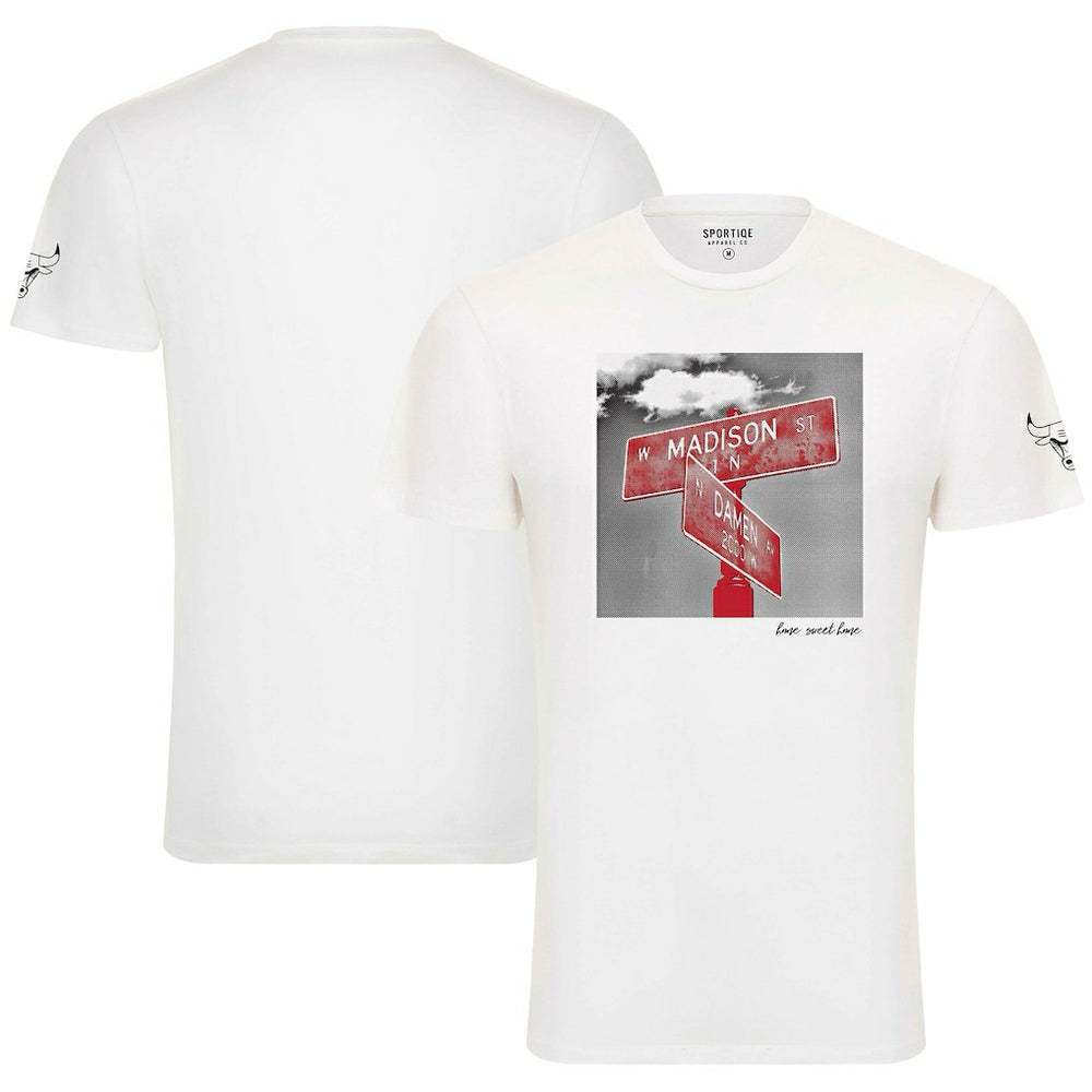Chicago Bulls Sportiqe Unisex 1966 Collection Bingham T-Shirt White
