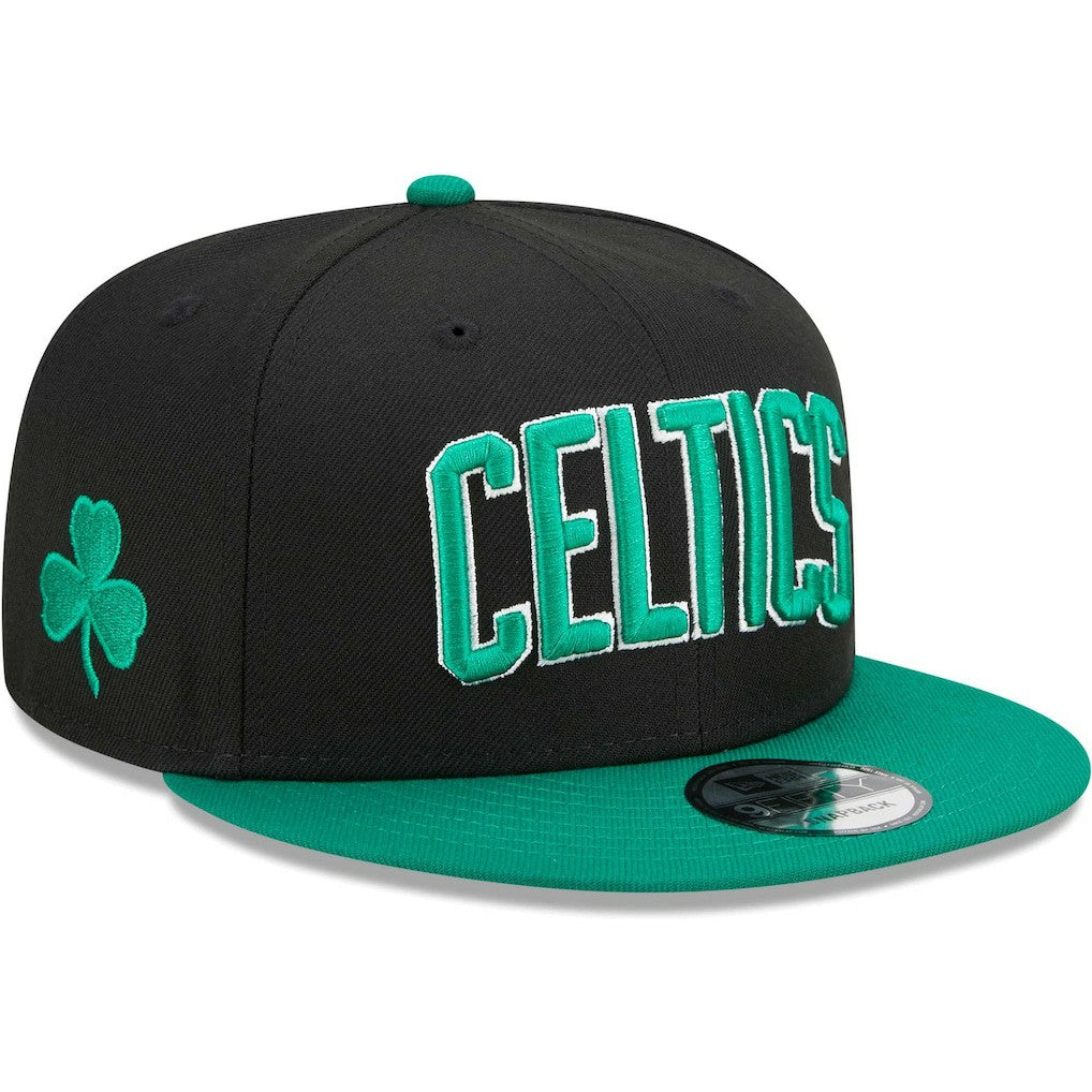 New Era Boston Celtics Jersey Hook Statement Edition 9FIFTY Snapback Hat Black/Green