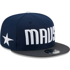 New Era Dallas Mavericks Jersey Hook Statement Edition 9FIFTY Snapback Hat Navy/Gray