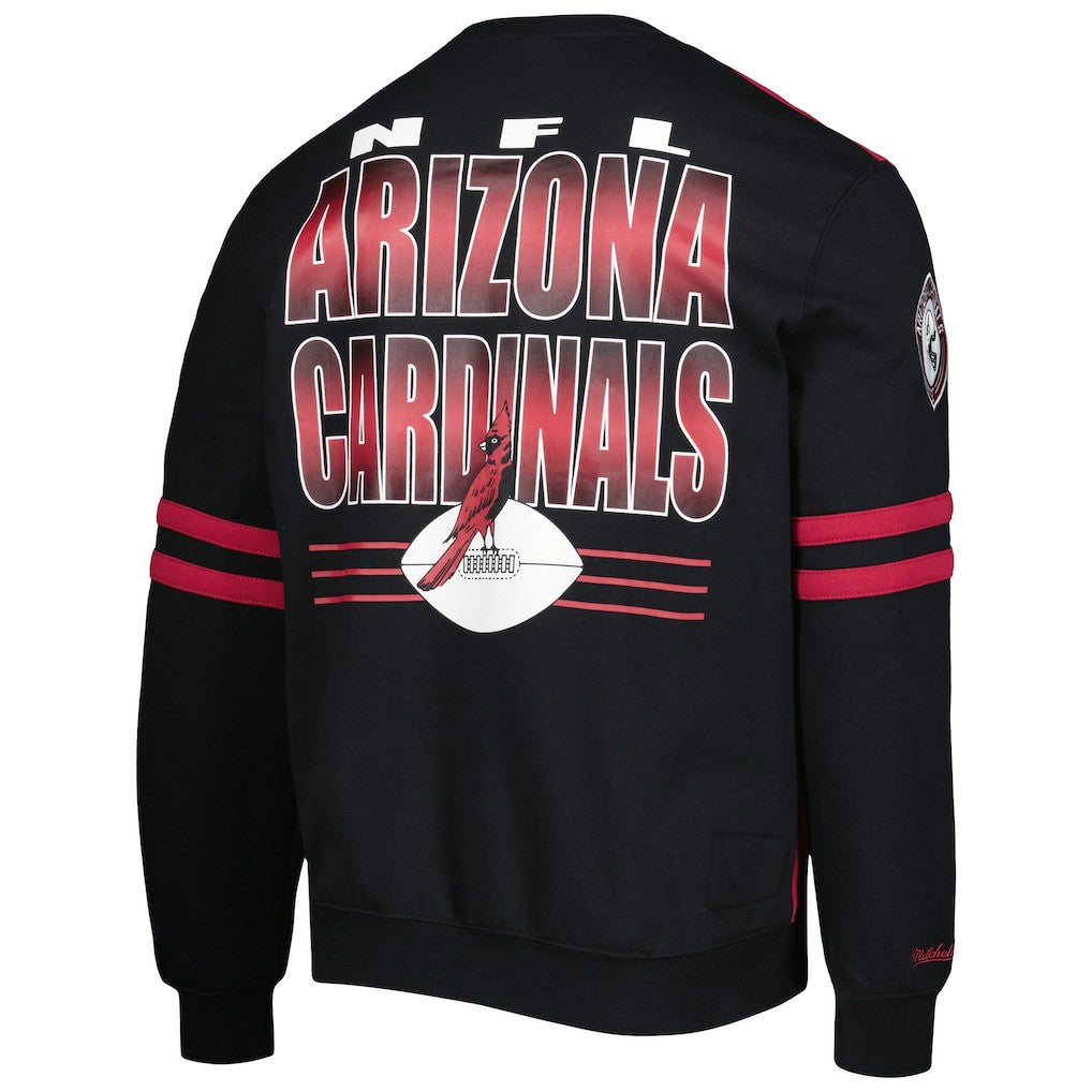 Arizona Cardinals All Over 2.0 Pullover Sweatshirt - Cardinal - Mitchell & Ness