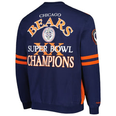 Chicago Bears All Over 2.0 Pullover Sweatshirt - Orange - Mitchell & Ness