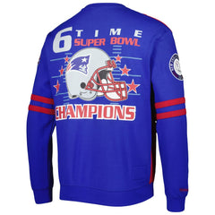 New England Patriots All Over 2.0 Pullover Sweatshirt - Red - Mitchell & Ness