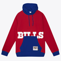 Buffalo Bills Big Face 5.0 Pullover Hoodie - Red - Mitchell & Ness