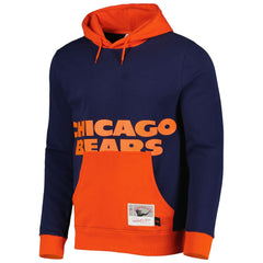 Chicago Bears Big Face 5.0 Pullover Hoodie - Navy - Mitchell & Ness