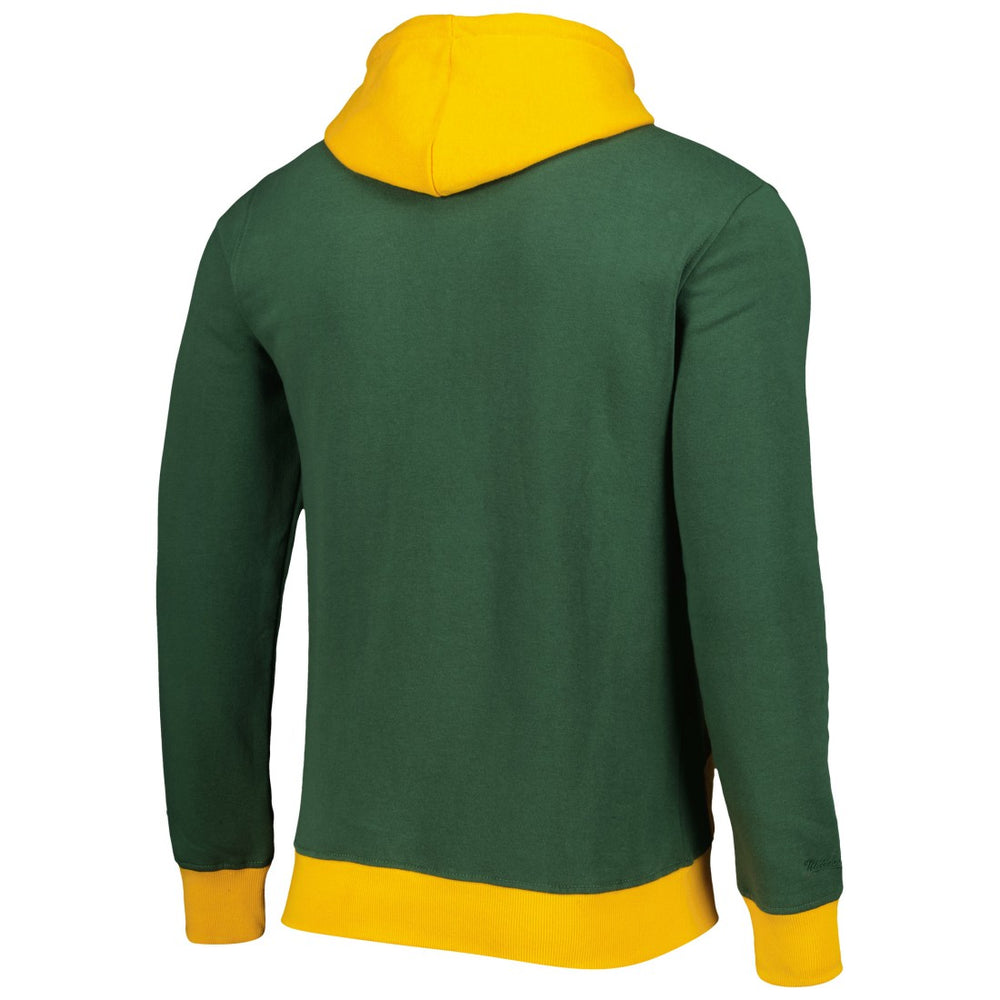 Green Bay Packers Big Face 5.0 Pullover Hoodie - Green - Mitchell & Ness