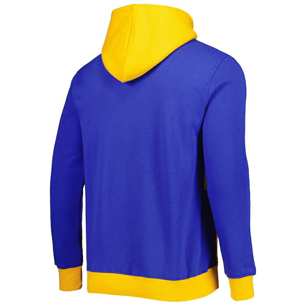 Los Angeles Rams Big Face 5.0 Pullover Hoodie - Royal - Mitchell & Ness
