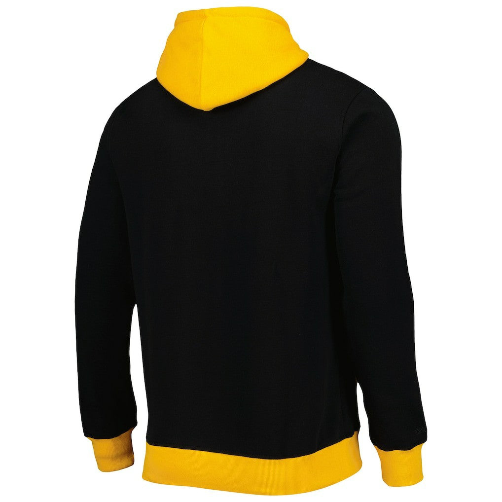 Pittsburgh Steelers Big Face 5.0 Pullover Hoodie - Black - Mitchell & Ness