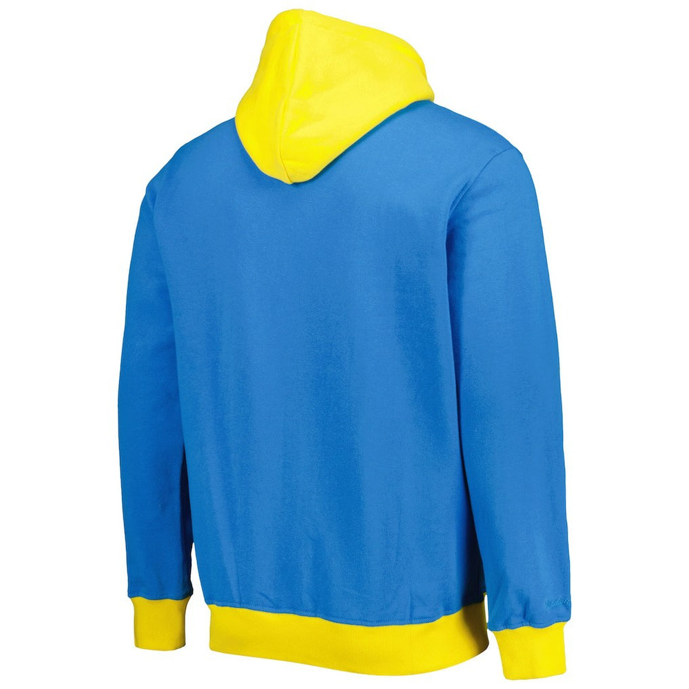 Los Angeles Chargers Big Face 5.0 Pullover Hoodie - Powder Blue - Mitchell & Ness