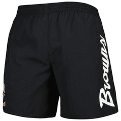 Cleveland Browns Team Essentials Nylon Shorts - Black - Mitchell & Ness