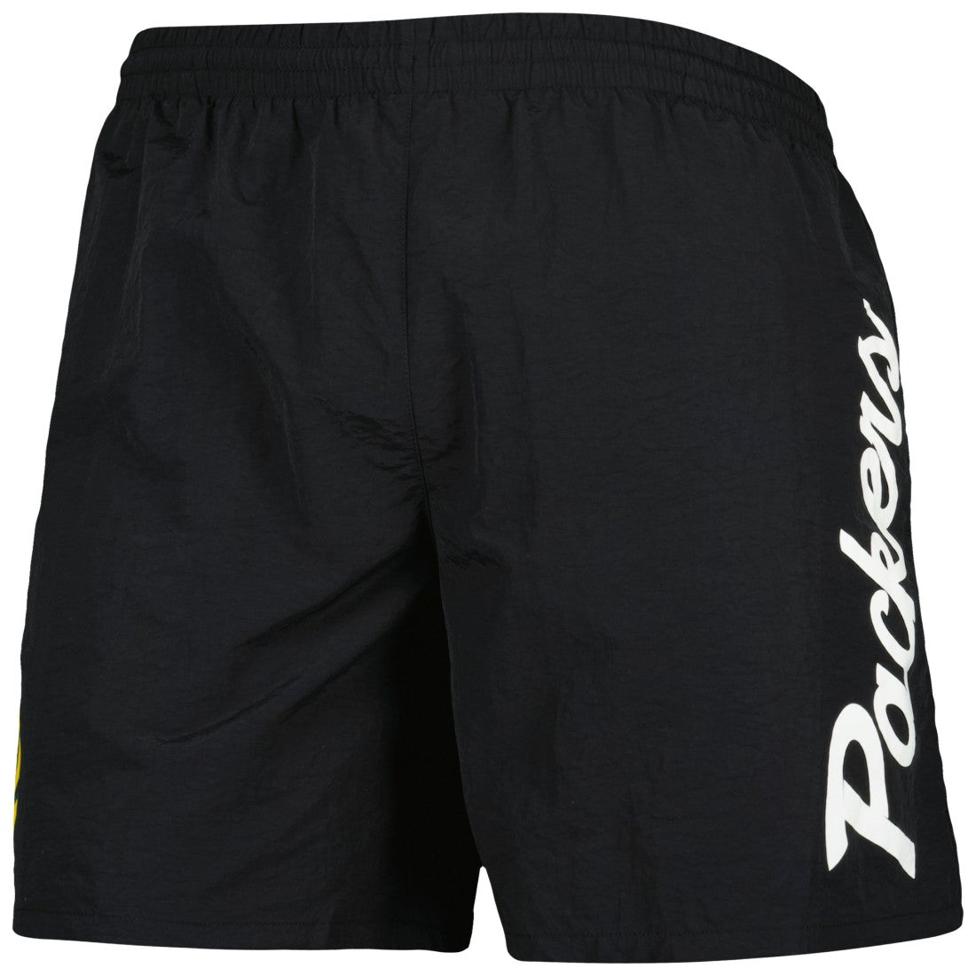 Green Bay Packers Team Essentials Nylon Shorts - Black - Mitchell & Ness