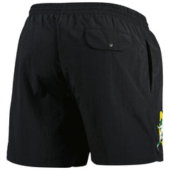 Green Bay Packers Team Essentials Nylon Shorts - Black - Mitchell & Ness