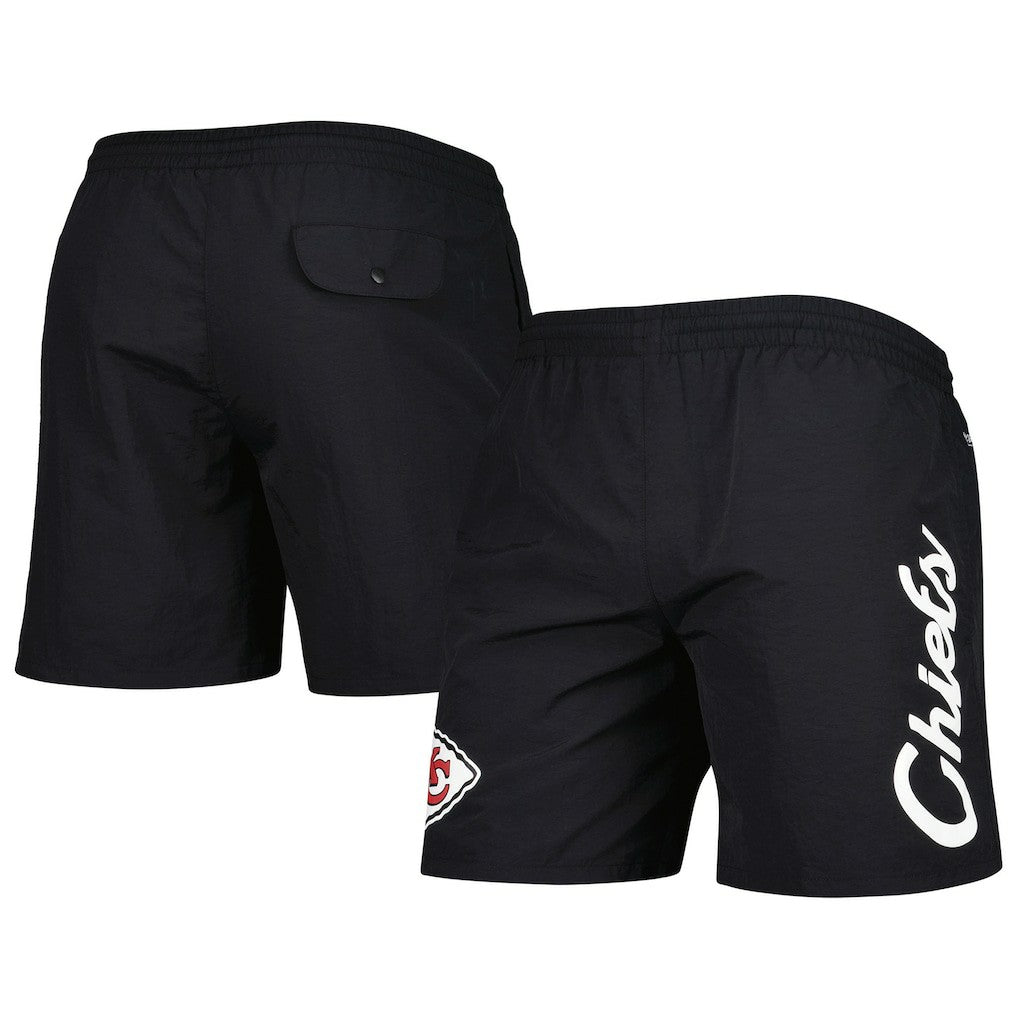 Kansas City Chiefs Team Essentials Nylon Shorts - Black - Mitchell & Ness