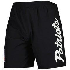 New England Patriots Team Essentials Nylon Shorts - Black - Mitchell & Ness