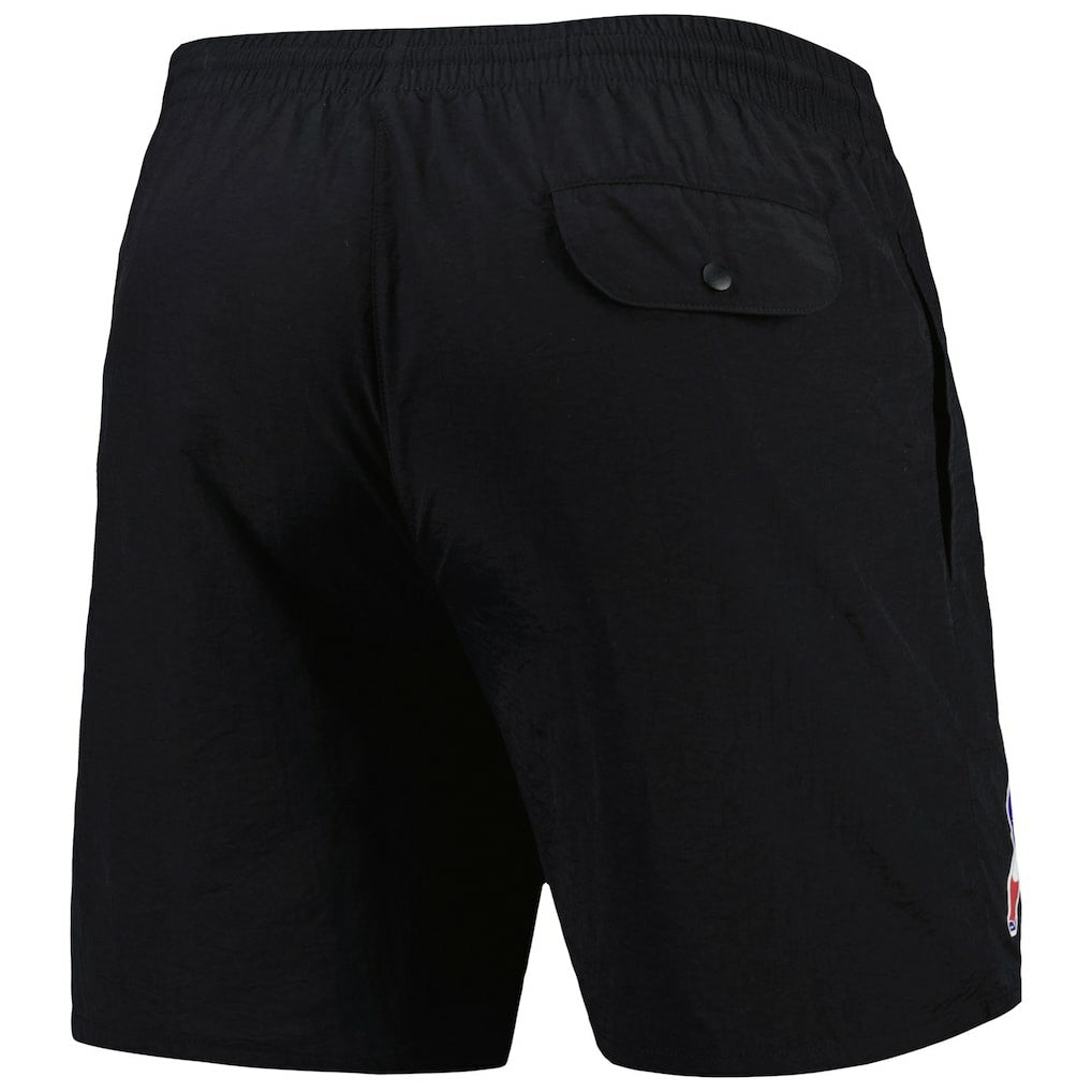 New England Patriots Team Essentials Nylon Shorts - Black - Mitchell & Ness