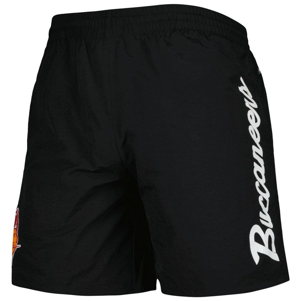 Tampa Bay Buccaneers Team Essentials Nylon Shorts - Black - Mitchell & Ness