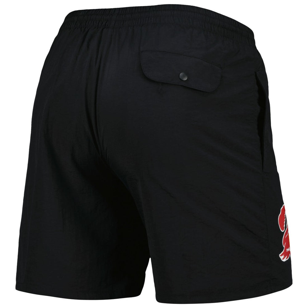 Tampa Bay Buccaneers Team Essentials Nylon Shorts - Black - Mitchell & Ness