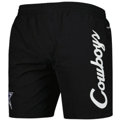 Dallas Cowboys Team Essentials Nylon Shorts - Black - Mitchell & Ness