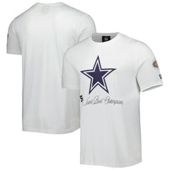 Dallas Cowboys New Era 5x Super Bowl Champions T-Shirt - White - NFL