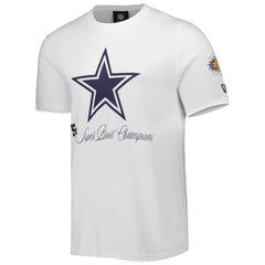 Dallas Cowboys New Era 5x Super Bowl Champions T-Shirt - White - NFL