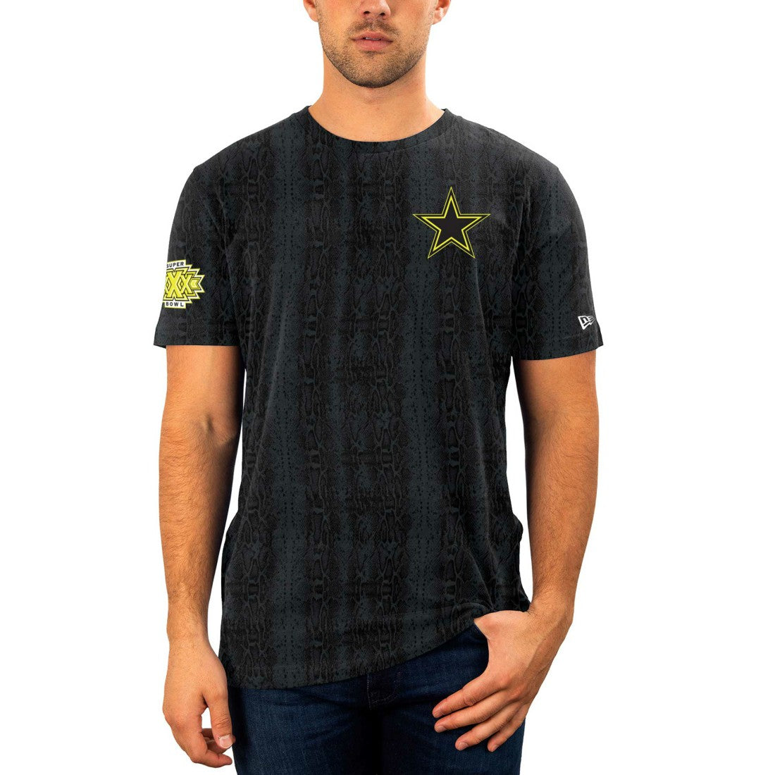 Dallas Cowboys New Era Summer Pop Snake T-Shirt - Black - NFL